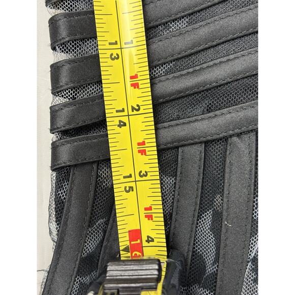 Mgiacy Dark Floral Tulle Midi Dress Size S Whimsigoth Fairy Grunge Dark Romantic - Picture 10 of 16